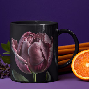 'Elegant Purple Tulip' Mug 15 or 18 oz