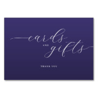 Elegant Purple Typographic Thank You Card