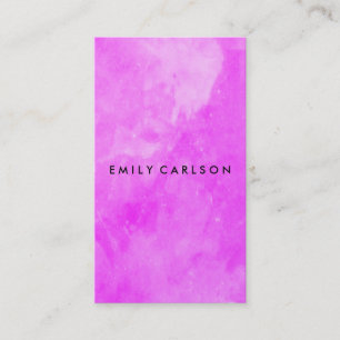 Elegant Purple Watercolor Brushed Business Card