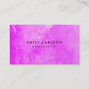 Elegant Purple Watercolor Brushed Business Card