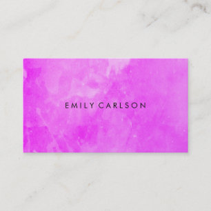 Elegant Purple Watercolor Brushed Business Card