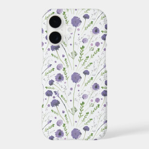 Elegant Purple Watercolor Floral Pattern