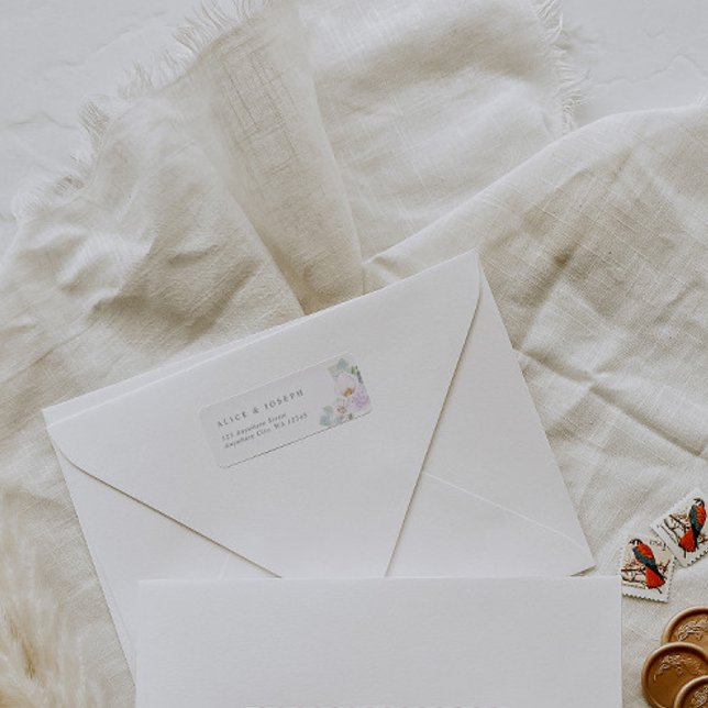 Elegant Purple Watercolor Flowers & Green Wedding (Creator Uploaded)