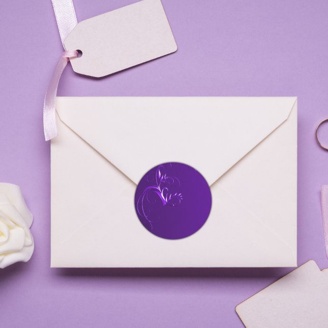 Elegant Purple Wedding Envelope Seals (Creator Uploaded)