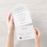 Elegant QR Code Classic Wedding