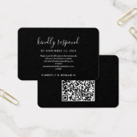 Elegant QR Code Website Wedding RSVP