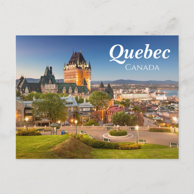 Elegant Quebec Canada Postcard (Front)
