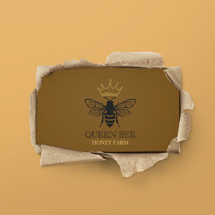 Elegant Queen Bee Honey Farm Beekeeper Apiarist Business Card