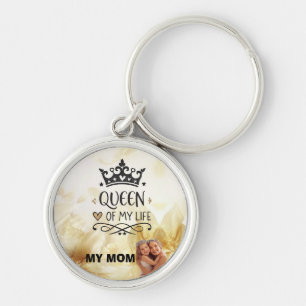 Elegant Queen of my Life-my mom Key Ring