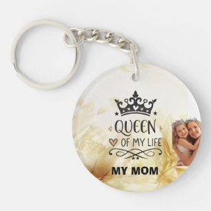Elegant Queen of my Life-my mom Key Ring
