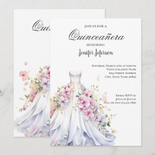 Elegant Quinceanera Invitation