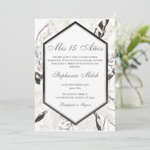 Elegant Quinceañera Invitation