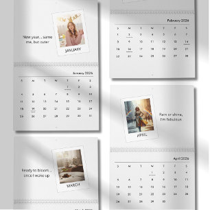 Elegant Quote With Photo Calendar 2026