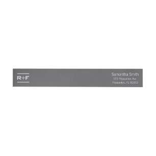 Elegant R+F Return Address Labels