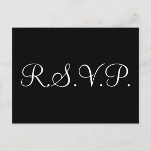 Elegant "R.S.V.P." Postcard