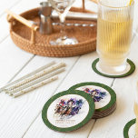 Elegant Race Horse Derby Party Equestrian Round Paper Coaster<br><div class="desc">Elegant Race Horse Derby Party Equestrian Round Paper Coaster - Presenting this stunning horse racing/equestrian derby party paper coaster design. Featuring a stylish image of three horse racers in flight. This is absolutely perfect for a planned day at the races or any derby day, horse racing party. Let the elegance...</div>