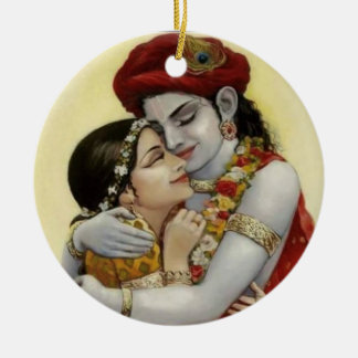 Elegant Radhey Krishna Love Ceramic Tree Decoration