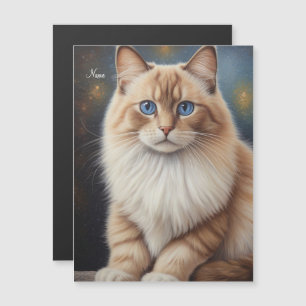 Elegant Ragdoll Cat Painting