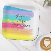 Elegant Rainbow Personalised Lesbian Bridal Shower