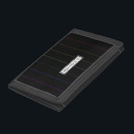Elegant Rainbow Pinstripes Custom Name Tri-fold Wallet<br><div class="desc">Show off your pride in living and loving on your own terms with this elegant rainbow pinstripe design.  A great gift for any pround member of the Lgtb gay community.</div>