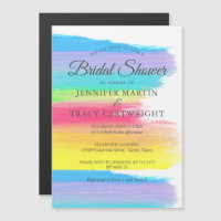 Elegant Rainbow Two Brides Lesbian Bridal Shower