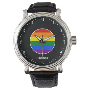 Elegant Rainbow Watch & Rainbow Pride colours