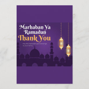 Elegant Ramadan Greetings- Gold Ramadan Kareem Invitation