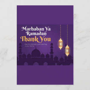 Elegant Ramadan Greetings- Gold Ramadan Kareem Invitation