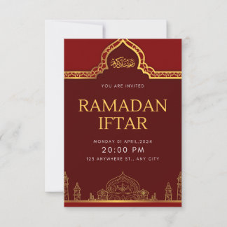 Elegant Ramadan Iftar Invitation | Modern Islamic