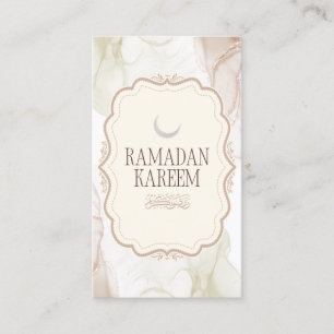 Elegant Ramadan Kareem Greeting Card 