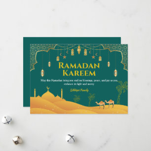 Elegant Ramadan Mubarak Greeting Card