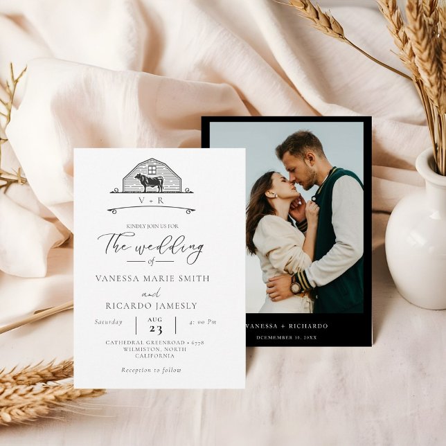 Elegant Ranch Western  Country Cowboy Wedding  Invitation (Creator Uploaded)