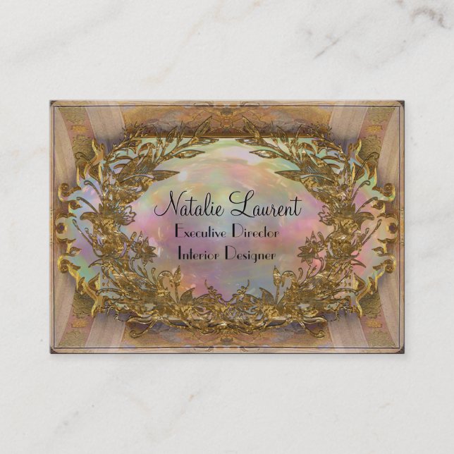 Elegant Raphlitz Professional 3.5" x 2.5" Business Card (Front)