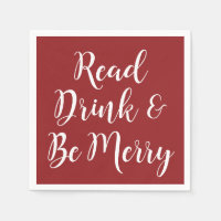 Elegant Reading Book Club Napkin