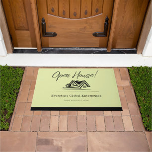 Elegant Real Estate Agent House Business Doormat