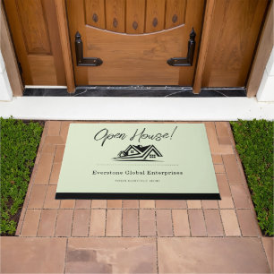 Elegant Real Estate Agent House Business Doormat