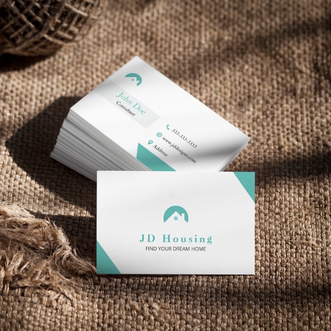 Elegant Real estate Any Colour  Business Card (Elegant Real estate Any Color Business Card)