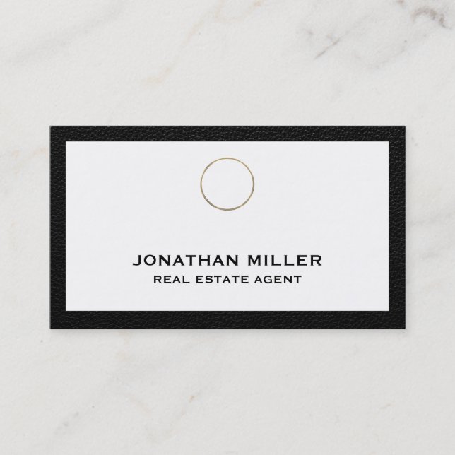 Elegant Real Estate Business Card (Front)