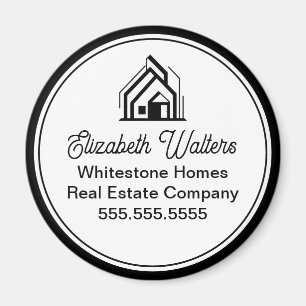 Elegant Real Estate Company Customised Realtor Magnet