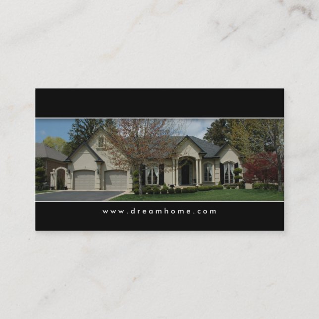 Elegant Real Estate House Business Card (Front)
