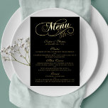 Elegant Real Foil Pressed Wedding Menu Cards<br><div class="desc">Celebrate in style with these elegant real foil pressed menu cards. The wording is easy to personalise and your dinner guests will be thrilled when they receive these super stylish menus.</div>