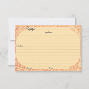 Elegant Recipe Cards