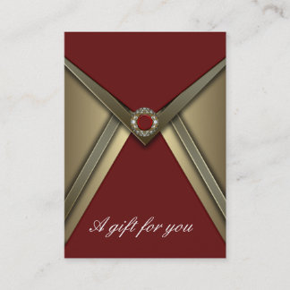 Elegant Red and Gold Corporate Gift Certificate