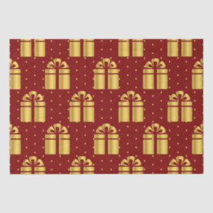 Elegant Red And Gold  Tissue Paper