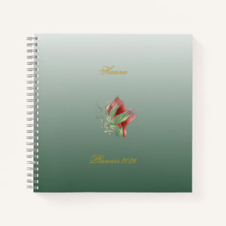 Elegant Red and Green notebook 