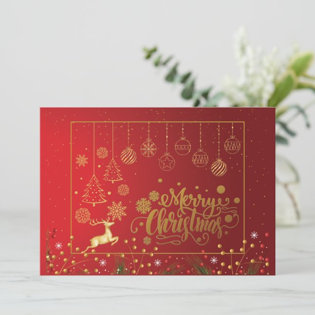 Elegant Red Berri Christmas (Standing Front)