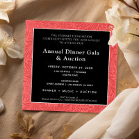 Elegant Red Black Corporate Dinner