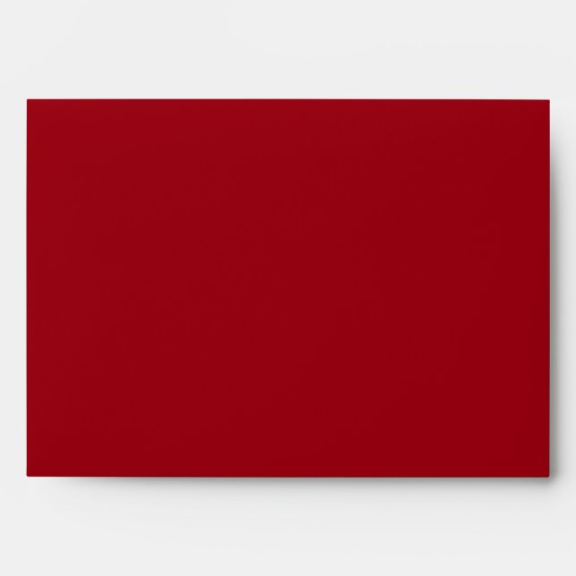 Elegant Red Black Linen Envelopes (Front)