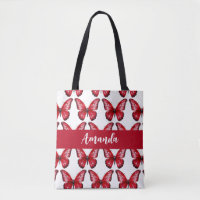 Elegant Red Butterly Pattern Name