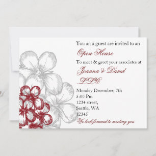 elegant red Corporate party Invitation